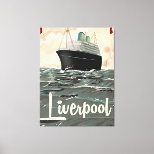 Liverpool Vintage Reiseplakat Leinwanddruck