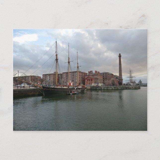 Liverpools Albert Dock Postkarte (Vorderseite)