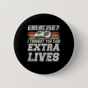 Lives Funny Video Game Controller Retro Gamer Boys Button