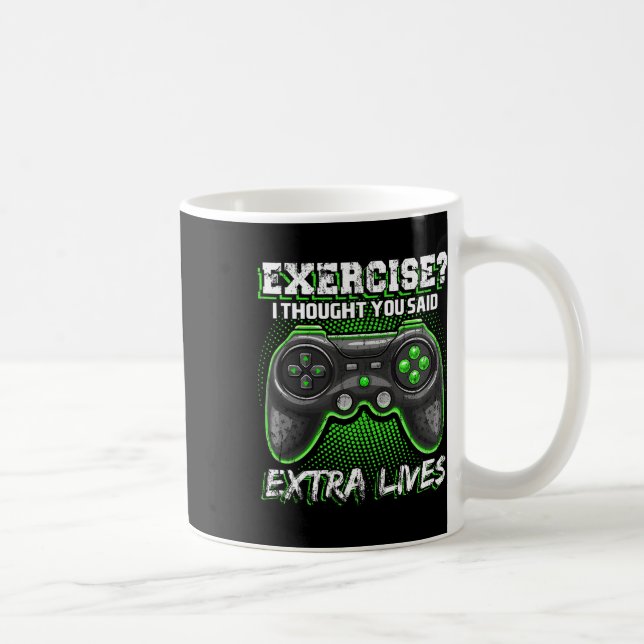Lives Funny Video Game Controller Retro Gamer Boys Kaffeetasse (Rechts)