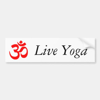 Liveyoga Autoaufkleber