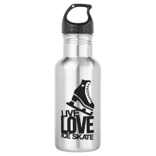 Livezahl Skaten der Liebe-Eis-Skate- Trinkflasche