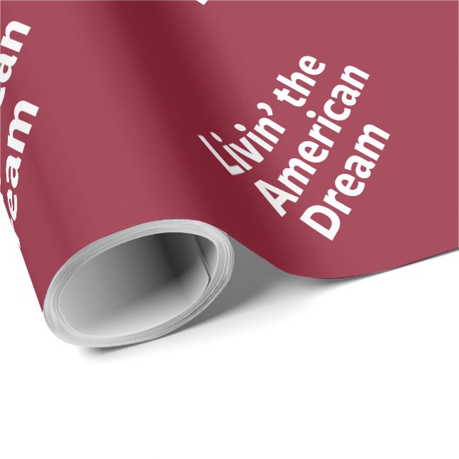 Livin' amerikanischer Traum Geschenkpapier (Rolleneckpunkt)