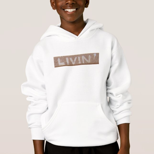 Livin' 'Heckklappe Talk Hoodie (Vorderseite)