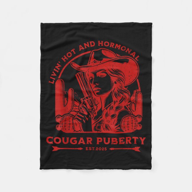 Livin Hot And Menopause  Fleecedecke (Vorderseite)