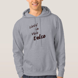Livin La Vida Delco Rot grau Hoodie