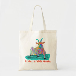 Livin La Vida Goata Funny Screening Goat Design Tragetasche