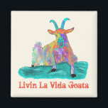 Livin La Vida Goata schreiende Ziege Funny Animal Magnet<br><div class="desc">Livin La Vida Goata Schreie Ziege Funny Animal Diese eher amüsant schreiende Ziege ist Livin La vida Loca, das perfekte Design für Ihren Kühlschrank. Hier ist ein lustiger Weg, um die Szene für jede Küche zu Set, besonders für diejenigen, die Liebe, das Leben voll zu leben. Dieses Kühlschrankmagnet-Design ist vollständig...</div>