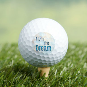 Livin' the Dream Sky Background Golfball