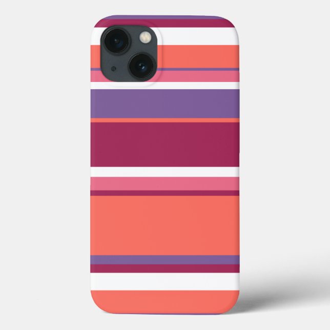 Living coral, rot und violet Case-Mate iPhone Fall Hülle (Rückseite)