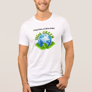 "Living Green: A Call to Action" - ein umweltfreun Tri-Blend Shirt