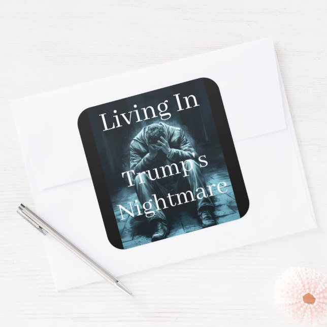 Living In Trump's Nightmare Sticker (Umschlag)