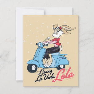 Living La Vida Lola Scooter Grafik Mitteilungskarte