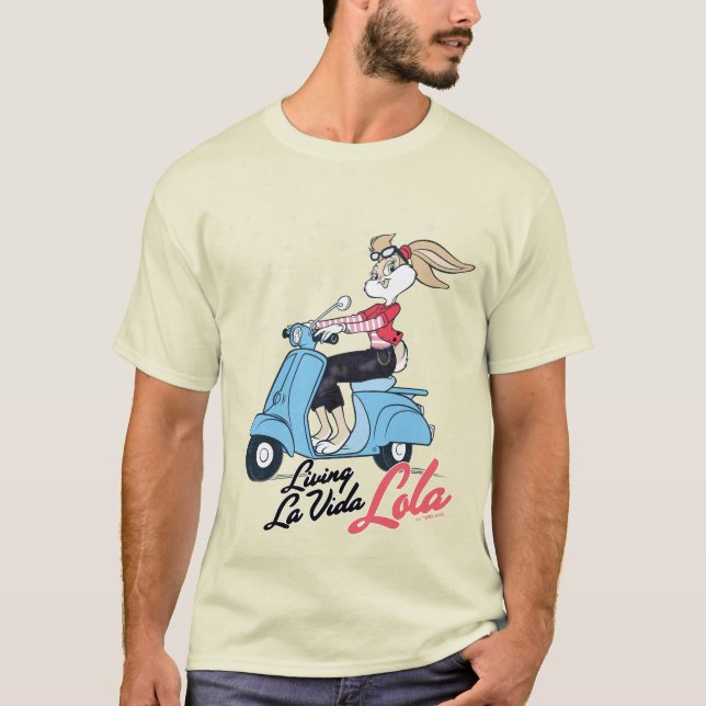Living La Vida Lola Scooter Grafik T-Shirt (Vorderseite)
