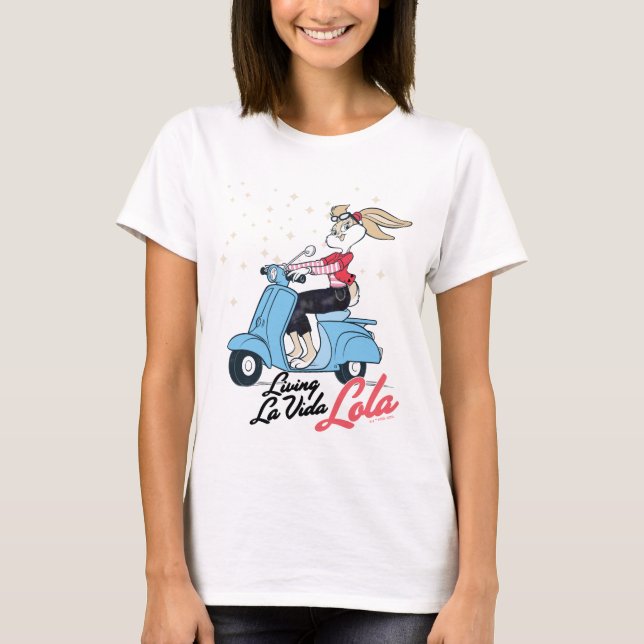 Living La Vida Lola Scooter Grafik T-Shirt (Vorderseite)