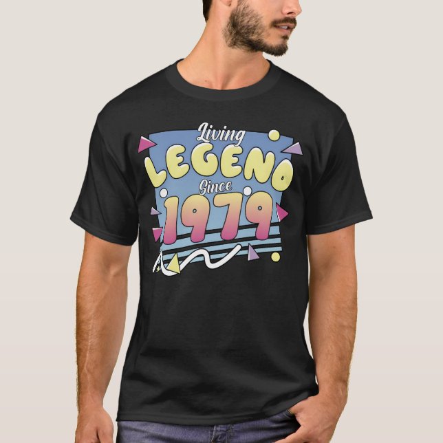 Living Legend Since 1979 80shemed Birthday gift T-Shirt (Vorderseite)
