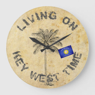 LIVING ON KEY WEST TIME GROßE WANDUHR
