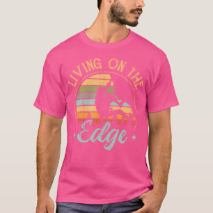 Living On The Edge Bergsteigen Klettern T-Shirt