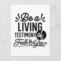 Living Testimony Bible Quote Christian Motivation
