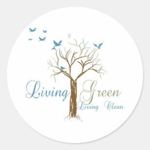 LivingGreen Runder Aufkleber