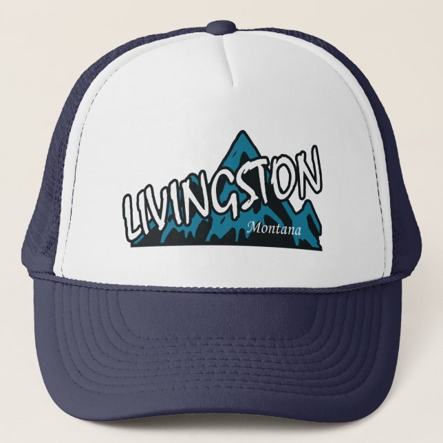 Livingston Montana Berg Truckerkappe (Vorderseite)