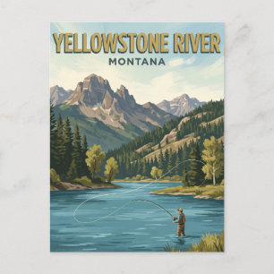 Livingston Montana Postkarte