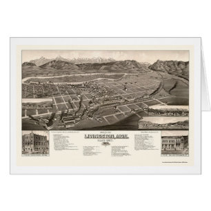 Livingston, panoramische Karte M.Ü.s - 1884