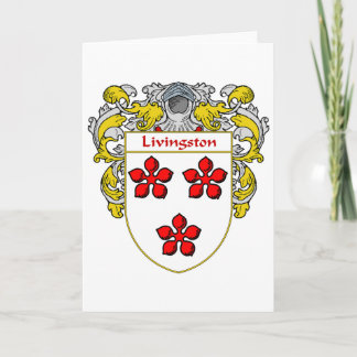 Livingston-Wappen (überzogen) Feiertagskarte