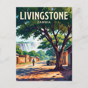 Livingstone, Sambia Sambia Postkarte