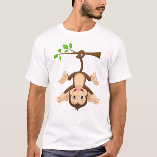 LIVIYA-Niedlicher Cartoon-Affe T-Shirt