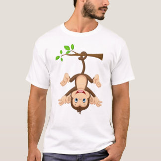LIVIYA-Niedlicher Cartoon-Affe T-Shirt