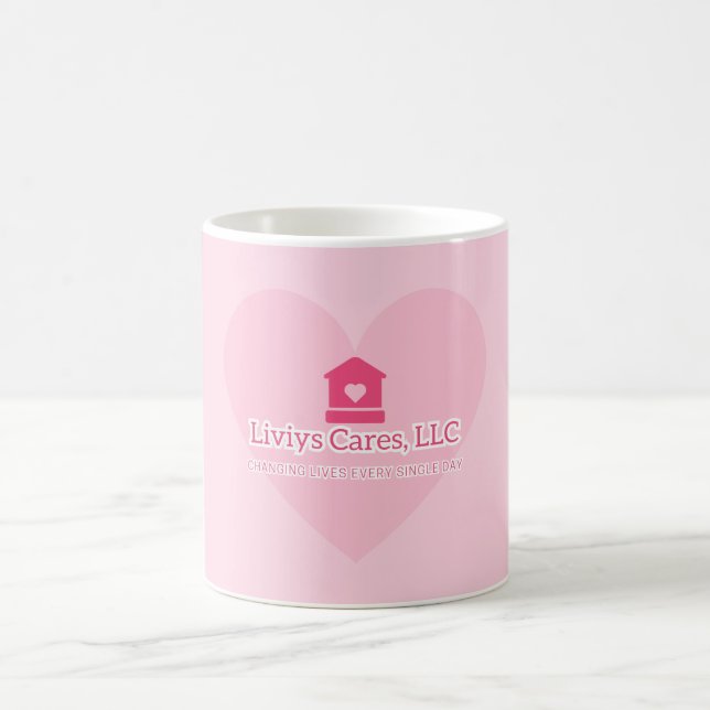 Liviys Cares Logo Kaffeetasse (Mittel)