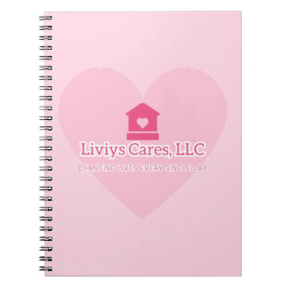 Liviys Cares Logo Notizbuch Notizblock