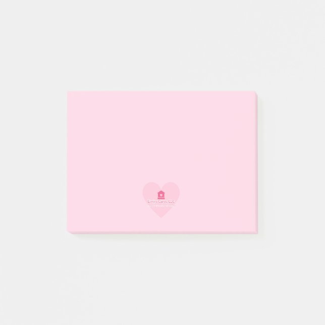 Liviys Cares Logo Post-it Klebezettel (Vorderseite)