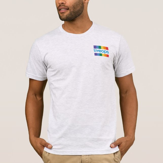 Livoeps "Pride"-Logo Verlassen Brust T-Shirt (Vorderseite)