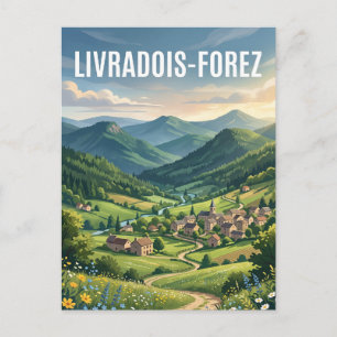 Livradois-Forez Regionaler Naturpark Frankreich Postkarte