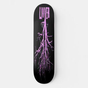 livver rosa n schwarzes sk8 skateboard