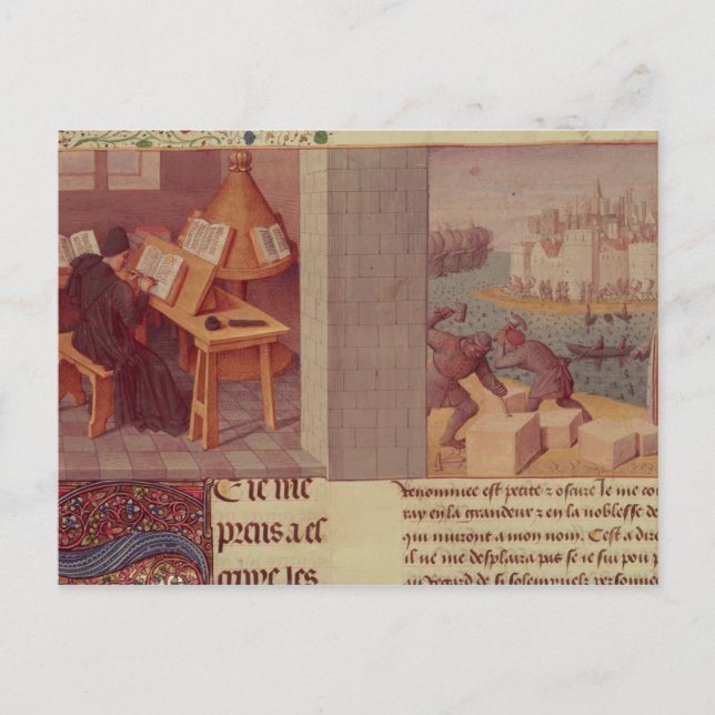 Livy Writing und die Stiftung von Rom Postkarte (Vorderseite)