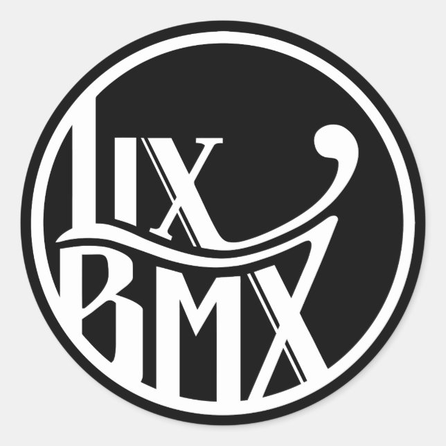 LixBMX-Aufkleber Runder Aufkleber (Vorderseite)
