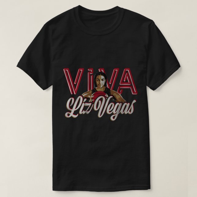 Liz Cambage VIVA LIZ VEGAS FÜR LAS VEGAS ACCHAM T-Shirt (Design vorne)