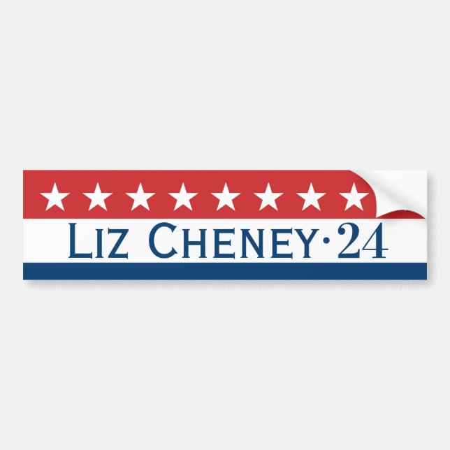 Liz Cheney 2024 Autoaufkleber (Vorne)