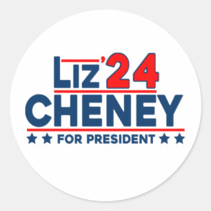 liz cheney 2024 für den Präsidenten Runder Aufkleber