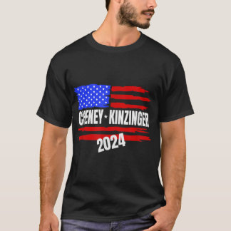 Liz Cheney Adam Kinzinger für Präsident 2024 T-Shirt
