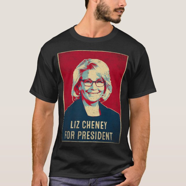 Liz Cheney für Präsident 2024 T-Shirt (Vorderseite)
