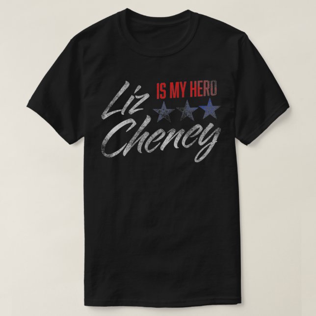 LIZ CHENEY IST MEIN HERO T-Shirt (Design vorne)