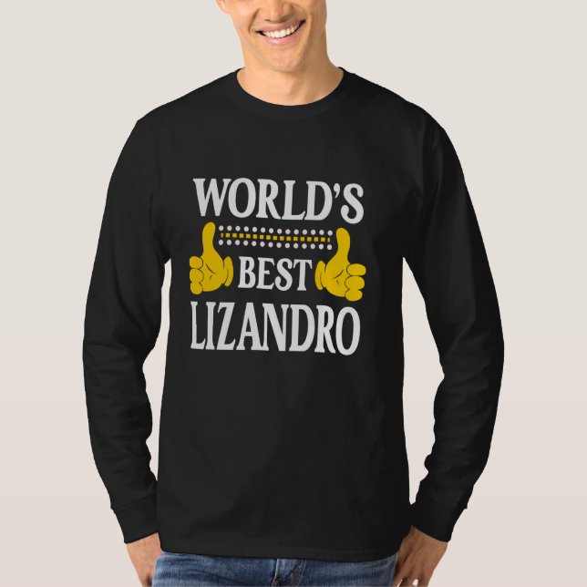 Lizandro Persönlicher Name Vorname Weltbeste Liz T-Shirt (Vorderseite)