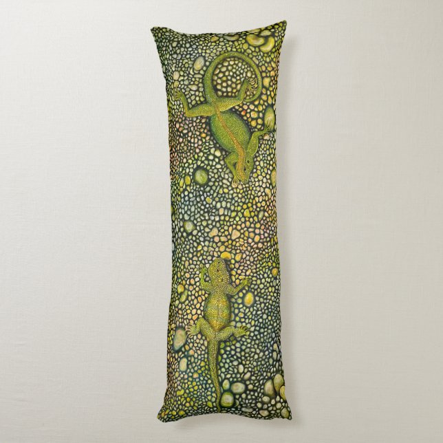 Lizard an Lizard Body Pillow Seitenschläferkissen (Rückseite (Vertikal))
