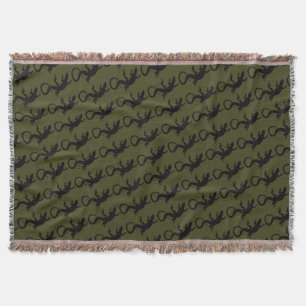 Lizard Art Blankets Reptile Lizard Throw Blanket Decke