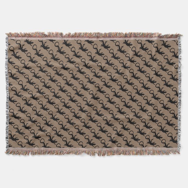 Lizard Art Blankets Reptile Lizard Throw Blanket Decke (Vorderseite)