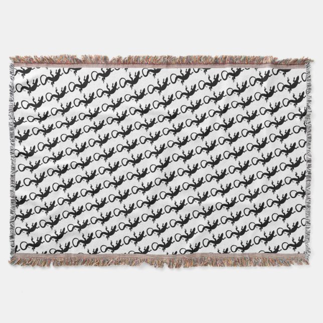 Lizard Art Blankets Reptile Lizard Throw Blanket Decke (Vorderseite)